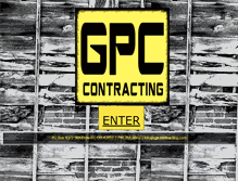 Tablet Screenshot of gpccontracting.com